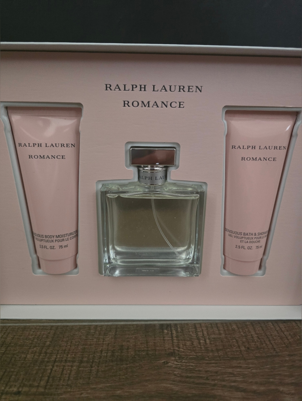 Ralph Lauren Romance Eau de Parfum, Lotion, Body Wash 3.4 fl oz 3-Piece Gift Set
